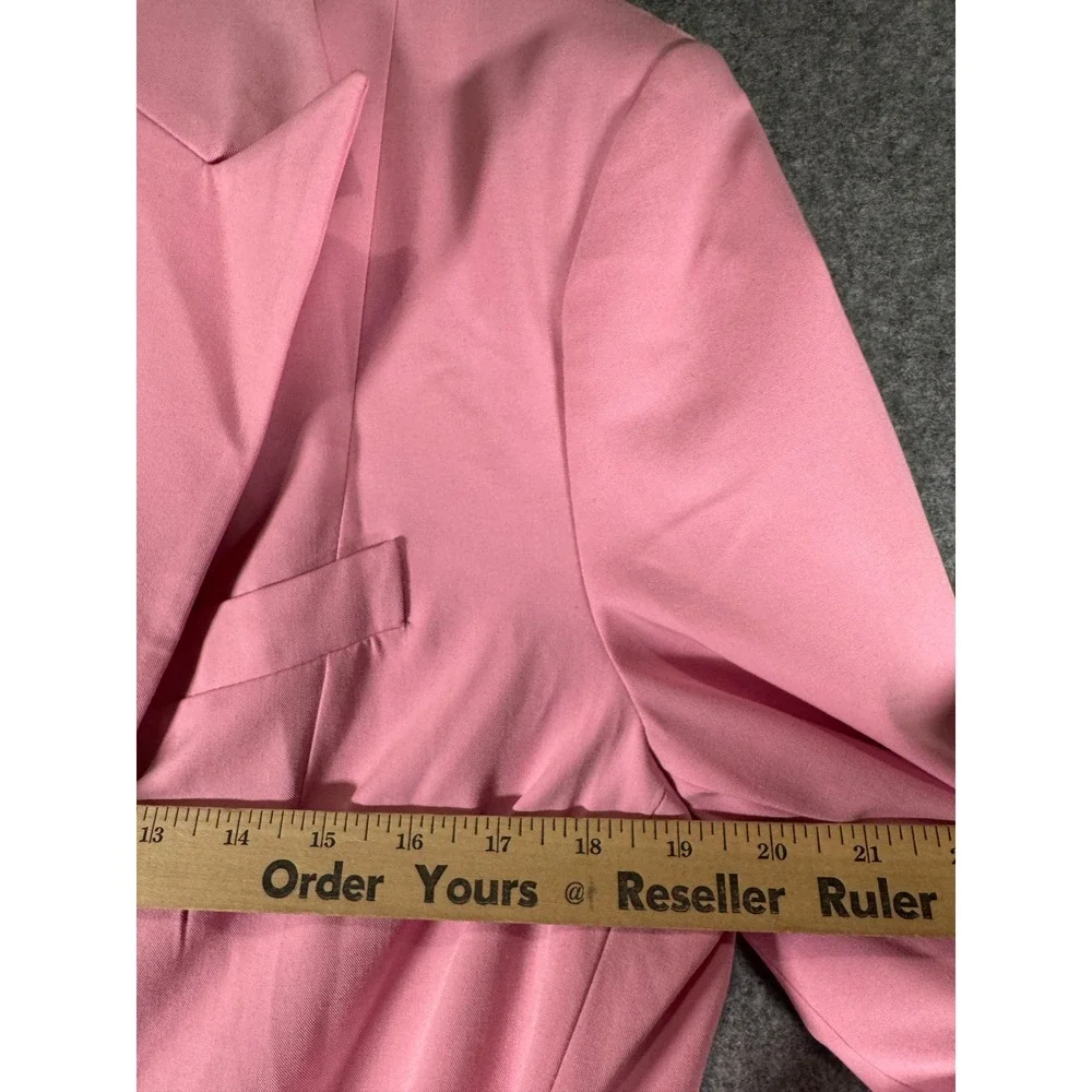 Zara Blazer Women XS/S Drawstring Tie‎ Waist Oversized Business Academia Preppy - Picture 7 of 12